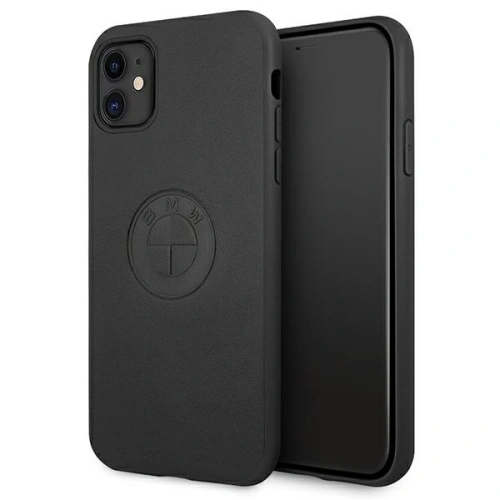 Etui BMW BMHCN61REELK Apple iPhone 11 czarny/black hardcase Leather Emboss