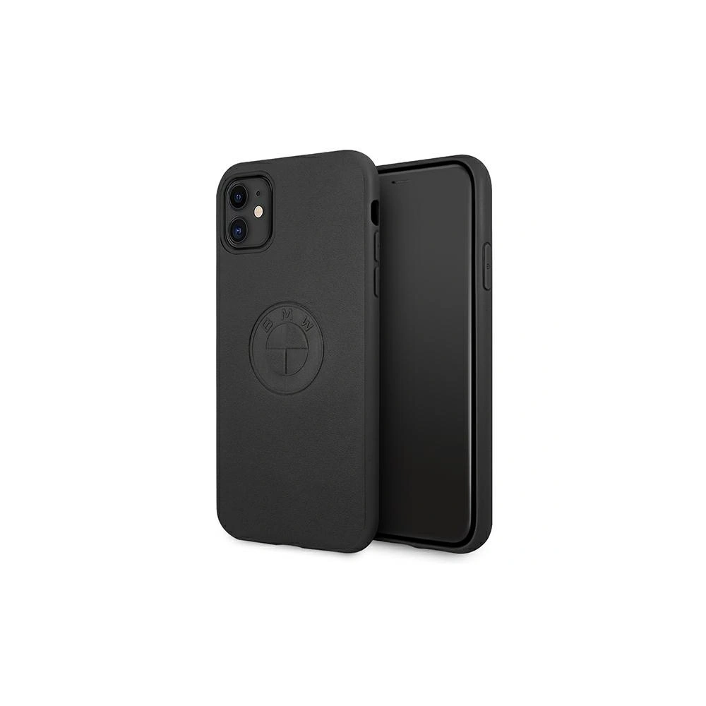 Hurtownia GSM - Etui BMW BMHCN61REELK Apple iPhone 11 černý/black hardcase Leather Emboss - BMW029BLK - {ean13} - Hurt