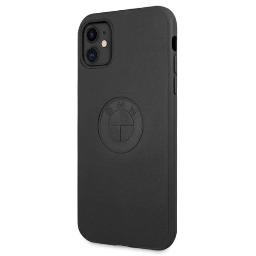 Etui BMW BMHCN61REELK Apple iPhone 11 czarny/black hardcase Leather Emboss