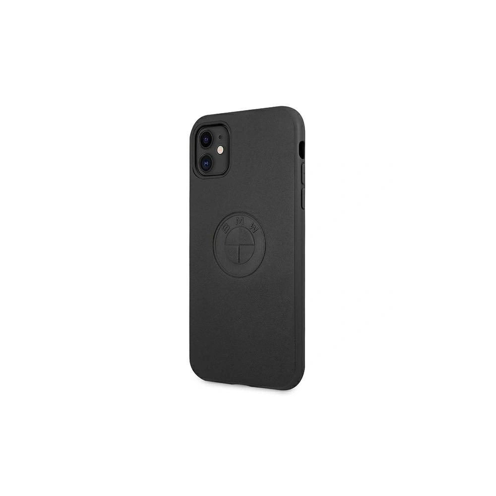 Hurtownia GSM - Etui BMW BMHCN61REELK Apple iPhone 11 czarny/black hardcase Leather Emboss - BMW029BLK - {ean13} - Hurt