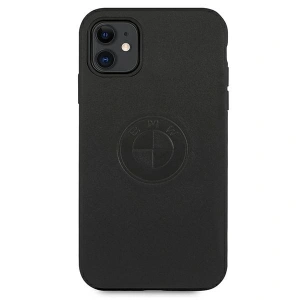 Etui BMW BMHCN61REELK Apple iPhone 11 czarny/black hardcase Leather Emboss
