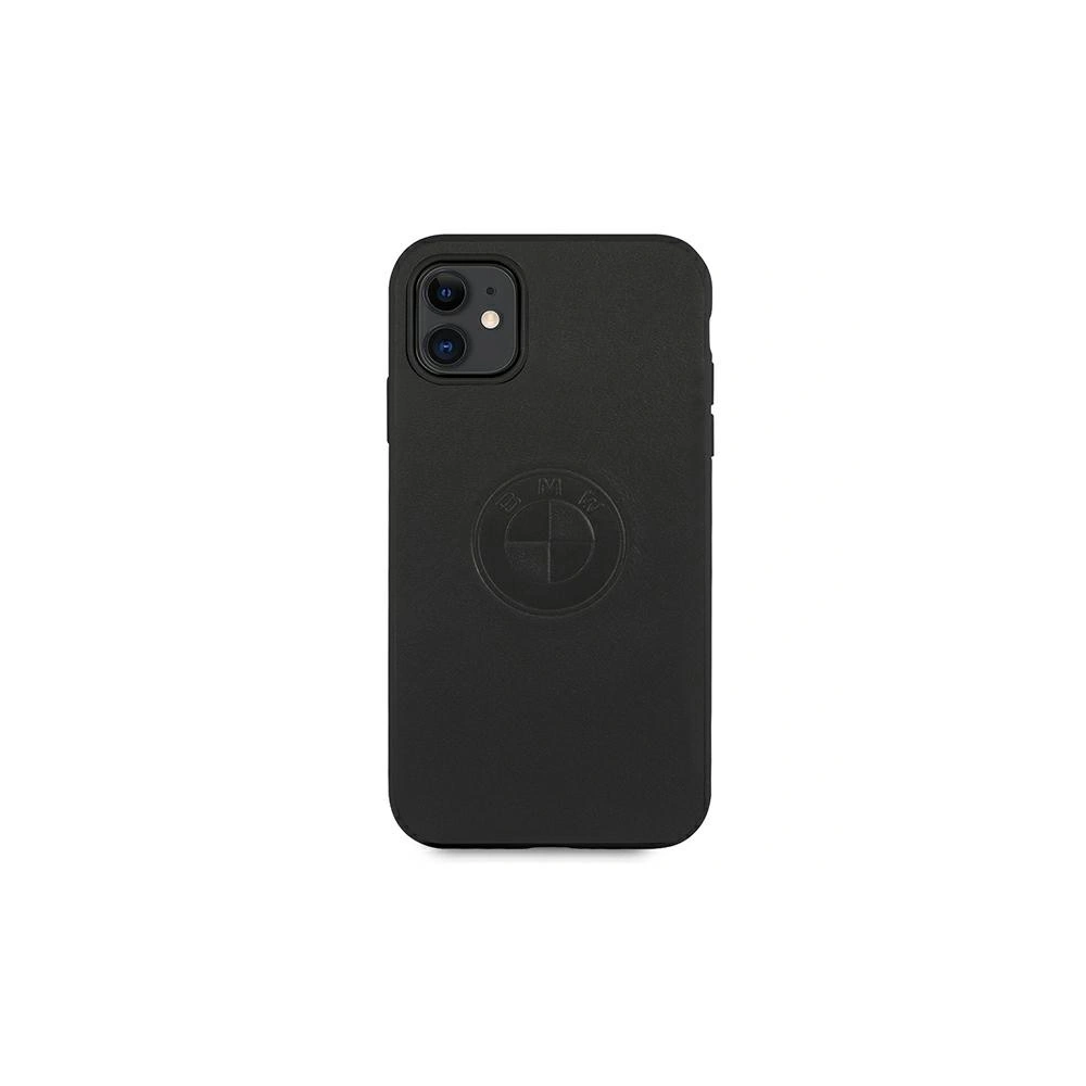 Hurtownia GSM - Etui BMW BMHCN61REELK Apple iPhone 11 czarny/black hardcase Leather Emboss - BMW029BLK - {ean13} - Hurt