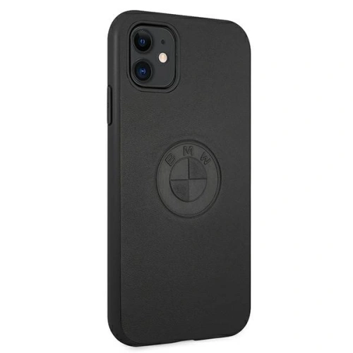 Etui BMW BMHCN61REELK Apple iPhone 11 czarny/black hardcase Leather Emboss