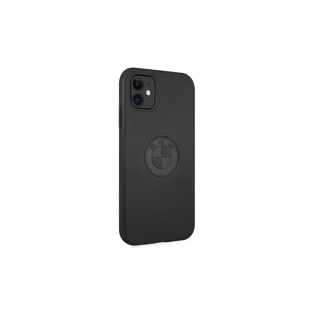 Hurtownia GSM - Etui BMW BMHCN61REELK Apple iPhone 11 czarny/black hardcase Leather Emboss - BMW029BLK - {ean13} - Hurt
