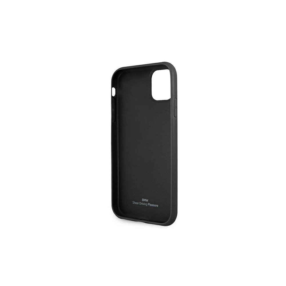 Hurtownia GSM - Etui BMW BMHCN61REELK Apple iPhone 11 černý/black hardcase Leather Emboss - BMW029BLK - {ean13} - Hurt