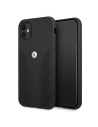 Etui BMW BMHCN61RSPPK Apple iPhone 11 czarny/black hardcase Leather Curve Perforate