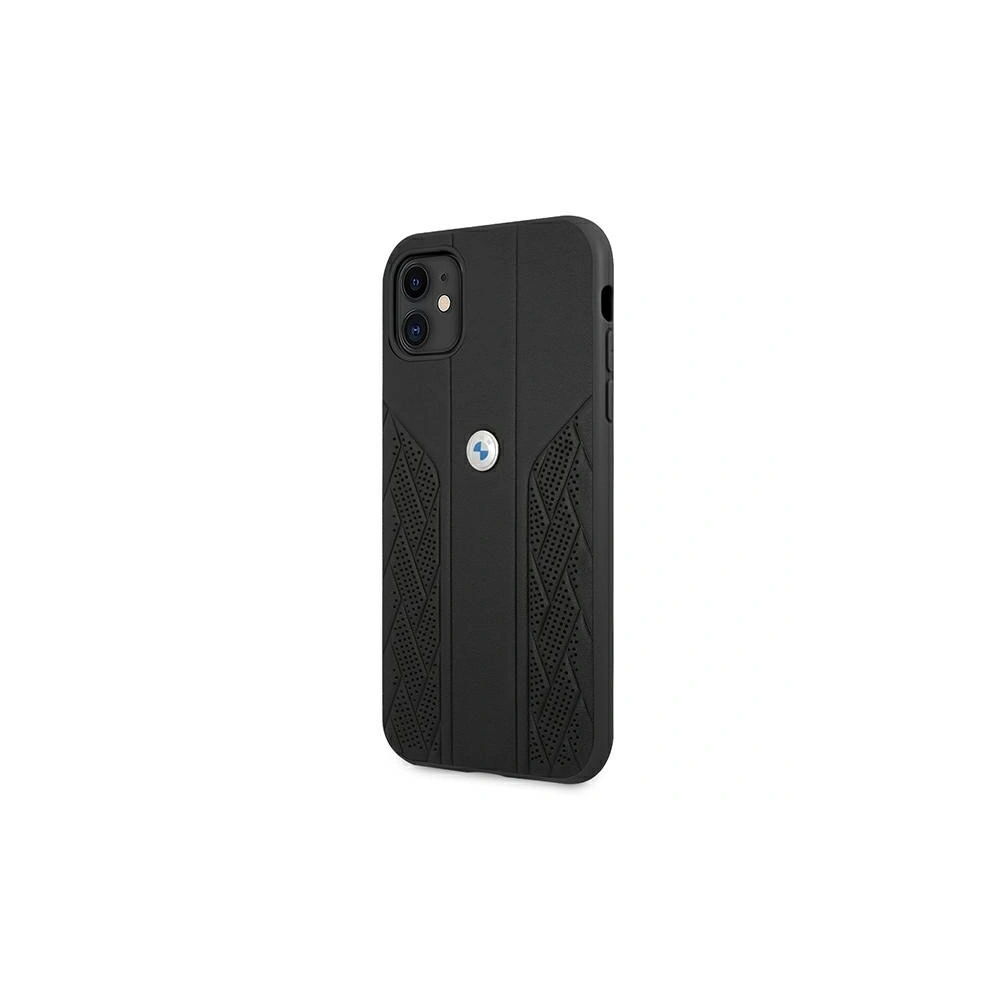 Hurtownia GSM - Etui BMW BMHCN61RSPPK Apple iPhone 11 černý/black hardcase Leather Curve Perforate - BMW030BLK - {ean13} - Hurt