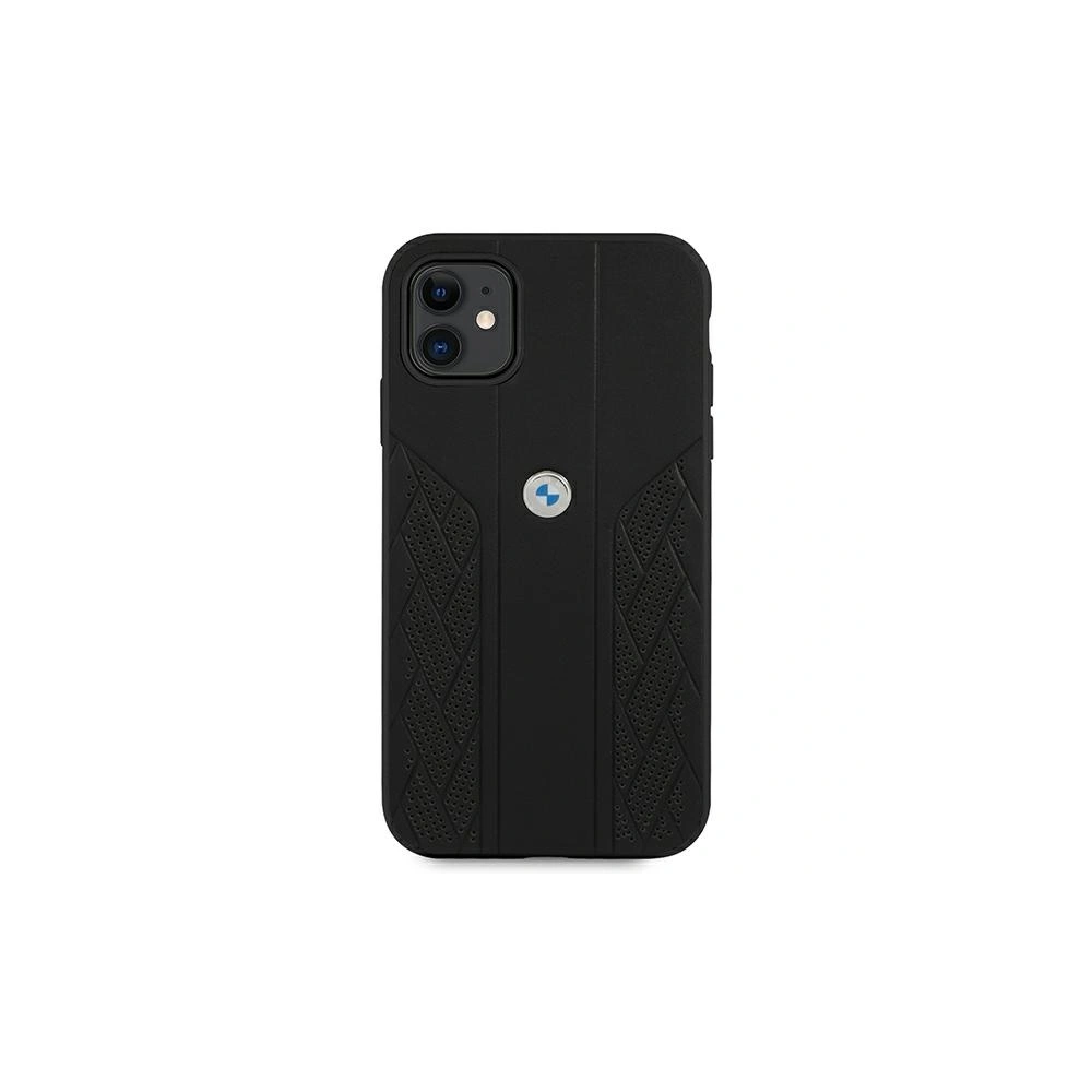 Hurtownia GSM - Etui BMW BMHCN61RSPPK Apple iPhone 11 czarny/black hardcase Leather Curve Perforate - BMW030BLK - {ean13} - Hurt