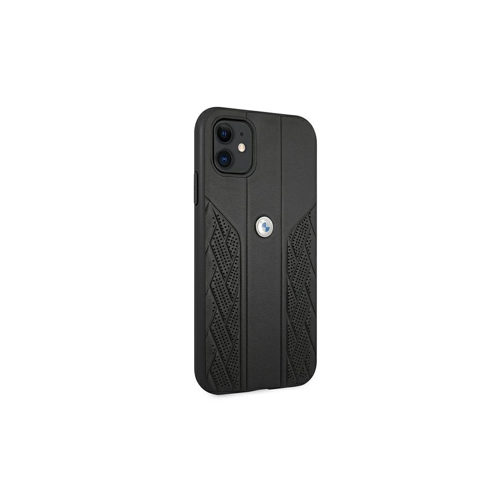 Hurtownia GSM - Etui BMW BMHCN61RSPPK Apple iPhone 11 czarny/black hardcase Leather Curve Perforate - BMW030BLK - {ean13} - Hurt