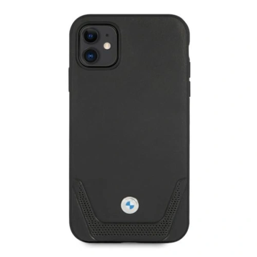 Etui BMW BMHCN61RSWPK Apple iPhone 11 czarny/black hardcase Leather Perforate