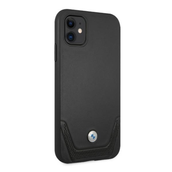 Kryt BMW BMHCN61RSWPK Apple iPhone 11 black hardcase Leather Perforate