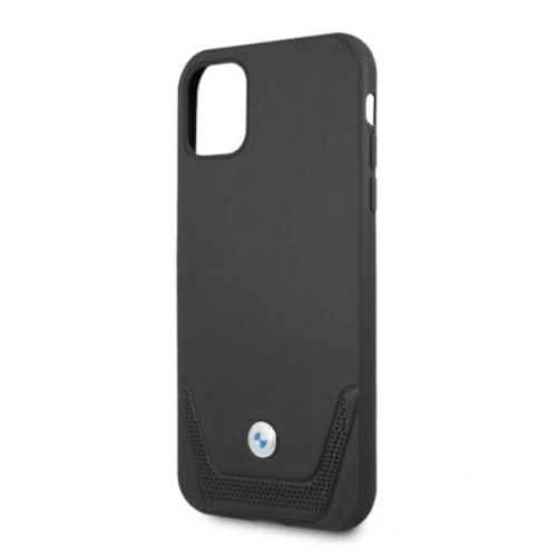 Etui BMW BMHCN61RSWPK Apple iPhone 11 czarny/black hardcase Leather Perforate