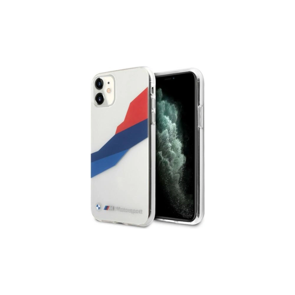 Hurtownia GSM - Etui BMW BMHCN61SKTGT Apple iPhone 11 transparent hardcase Motorsport Tricolor - BMW034CL - {ean13} - Hurt