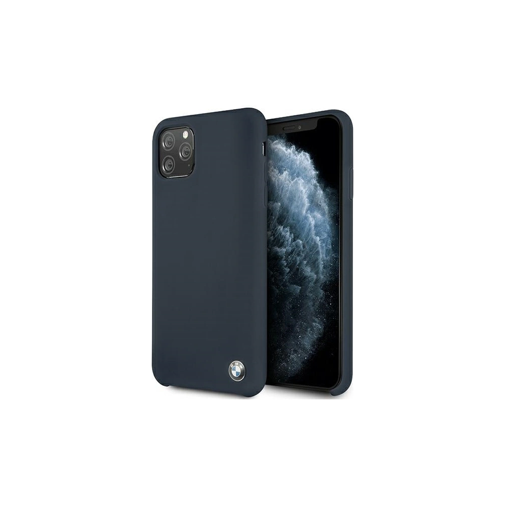 Hurtownia GSM - Etui BMW BMHCN65SILNA Apple iPhone 11 Pro Max granatowy/navy hardcase Silicone Signature - BMW037NAV - {ean13} - Hurt