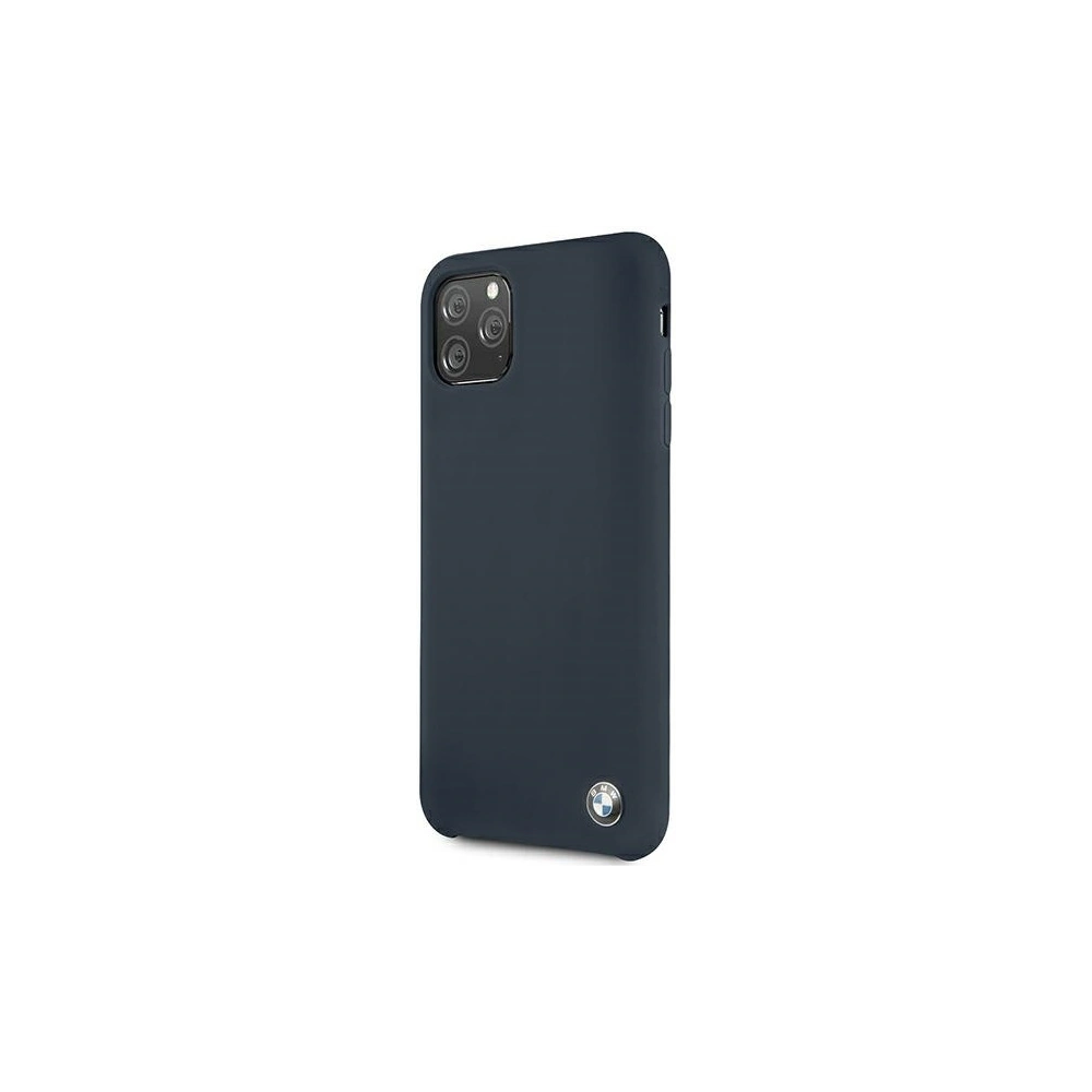 Hurtownia GSM - Etui BMW BMHCN65SILNA Apple iPhone 11 Pro Max granatowy/navy hardcase Silicone Signature - BMW037NAV - {ean13} - Hurt