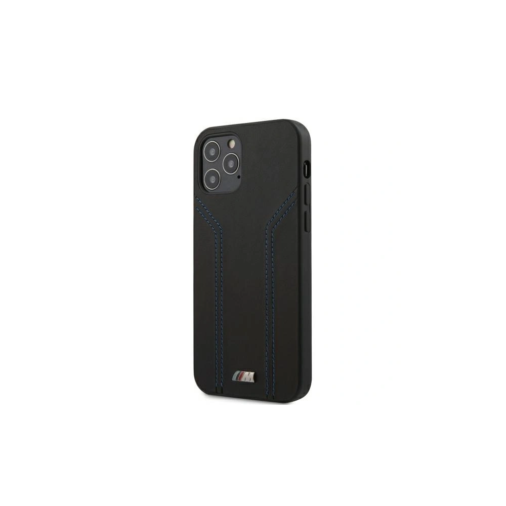 Wholesale BMW BMHCP12LDLBK Apple iPhone 12 Pro Max black hardcase M Collection Blue Lines - BMW041BLK - {ean13} - Hurt
