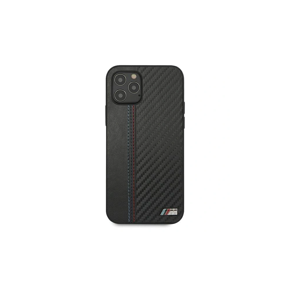 Hurtownia GSM - Case BMW BMHCP12LMCARBK Apple iPhone 12 Pro Max schwarz/black hardcase M Collection PU Carbon Stripe - BMW043BLK - {ean13} - Hurt