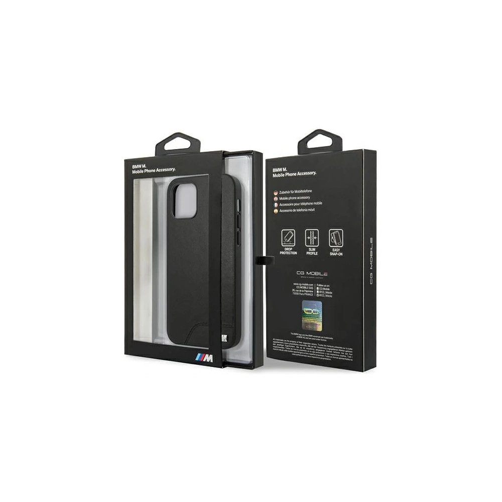 Hurtownia GSM - Etui BMW BMHCP12LMHOLBK Apple iPhone 12 Pro Max czarny/black hardcase M Collection Smooth PU - BMW044BLK - {ean13} - Hurt