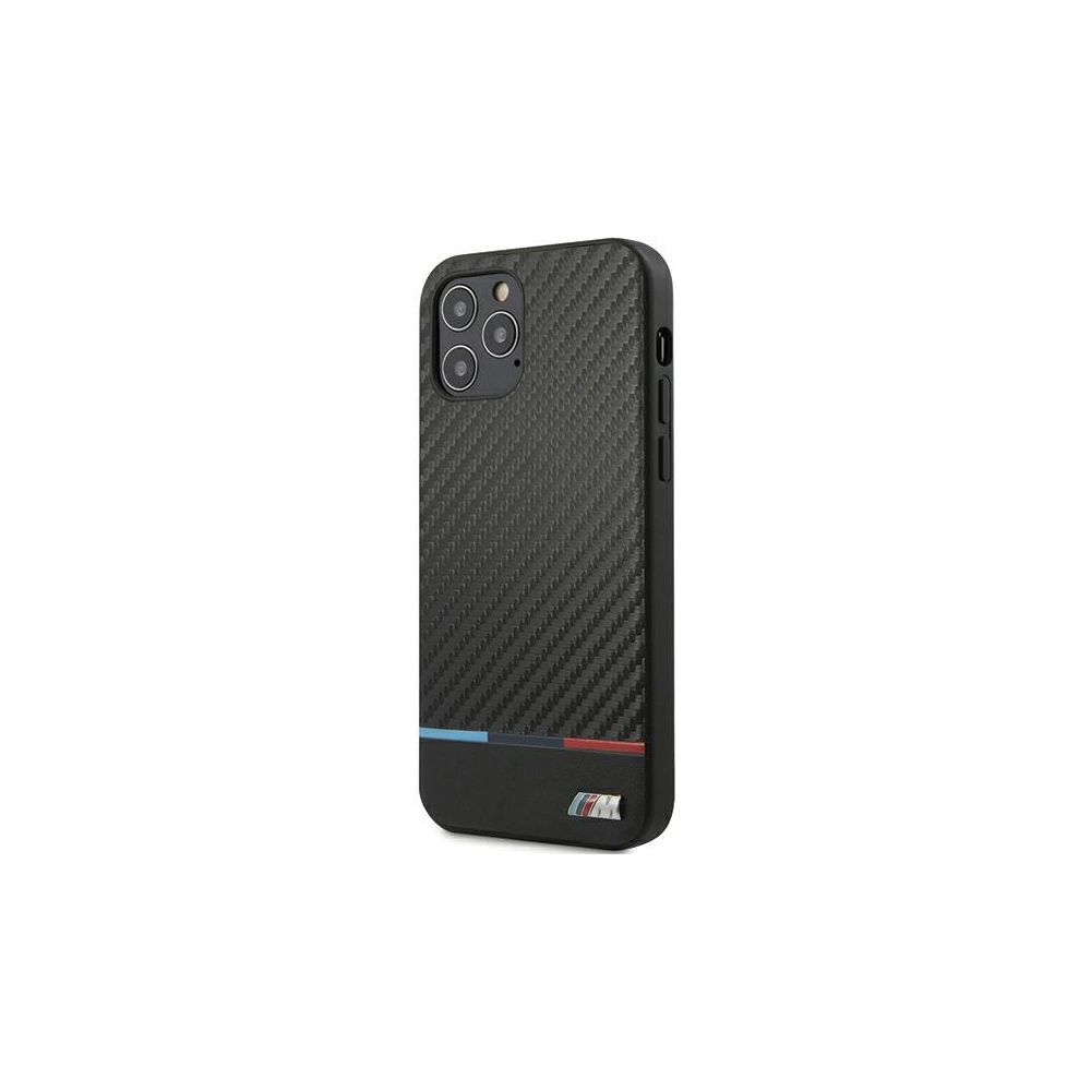 Wholesale BMW BMHCP12LPUCARTCBK Apple iPhone 12 Pro Max black hardcase M Collection PU Carbon Stripe - BMW048BLK - {ean13} - Hurt