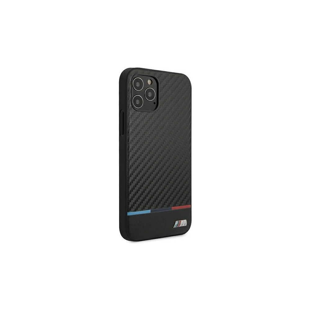 Wholesale BMW BMHCP12LPUCARTCBK Apple iPhone 12 Pro Max black hardcase M Collection PU Carbon Stripe - BMW048BLK - {ean13} - Hurt