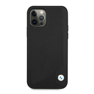 Hurtownia GSM - Etui BMW BMHCP12LRCDPK Apple iPhone 12 Pro Max černý/black hardcase Leather Deboss - BMW049BLK - {ean13} - Hurt