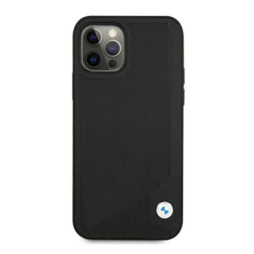 Etui BMW BMHCP12LRCDPK Apple iPhone 12 Pro Max czarny/black hardcase Leather Deboss