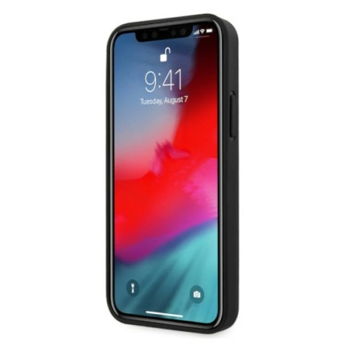 Etui BMW BMHCP12LRCDPK Apple iPhone 12 Pro Max czarny/black hardcase Leather Deboss