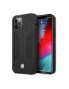 Etui BMW BMHCP12LRSCSK Apple iPhone 12 Pro Max černý/black hardcase Leather Perforate Sides