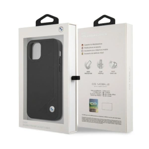 Hurtownia GSM - Etui BMW BMHCP12LRCDPK Apple iPhone 12 Pro Max černý/black hardcase Leather Deboss - BMW049BLK - {ean13} - Hurt