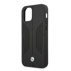 Hurtownia GSM - Etui BMW BMHCP12LRSCSK Apple iPhone 12 Pro Max černý/black hardcase Leather Perforate Sides - BMW050BLK - {ean13} - Hurt