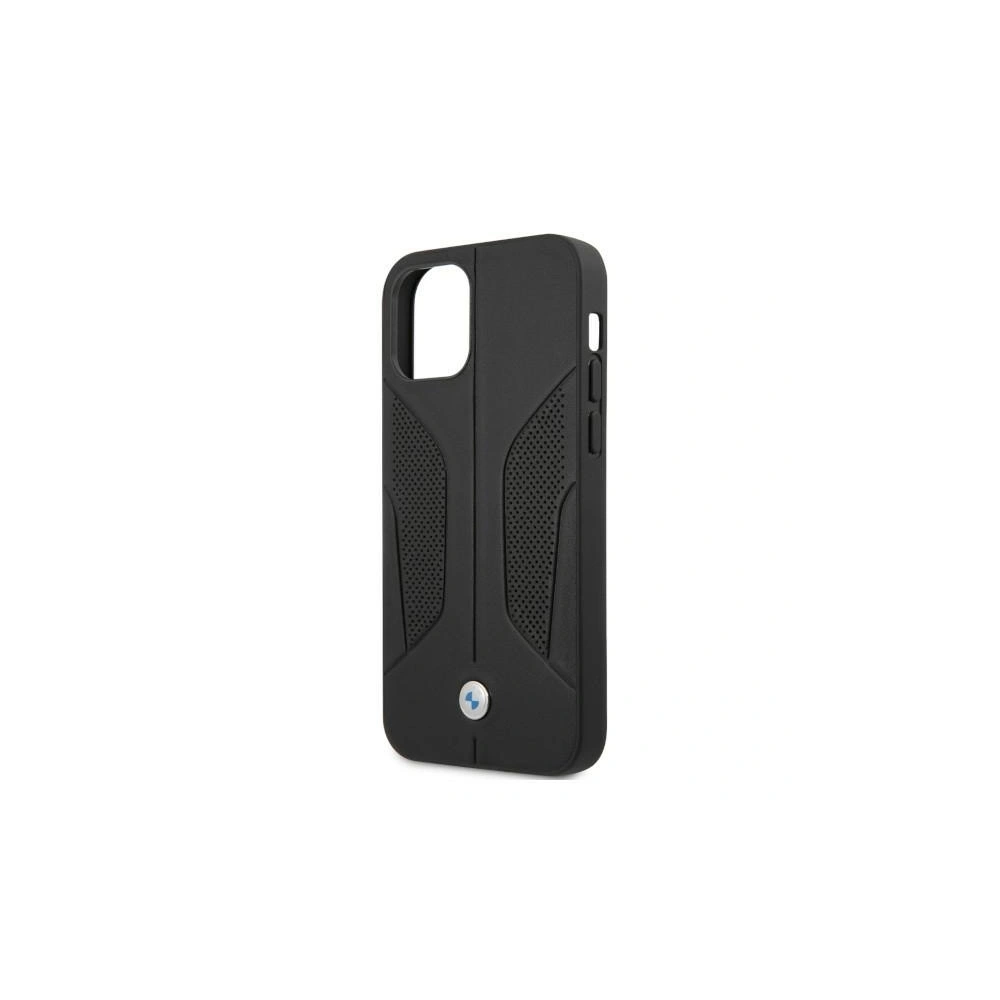Hurtownia GSM - Etui BMW BMHCP12LRSCSK Apple iPhone 12 Pro Max czarny/black hardcase Leather Perforate Sides - BMW050BLK - {ean13} - Hurt