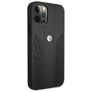 Hurtownia GSM - Etui BMW BMHCP12LRSPPK Apple iPhone 12 Pro Max černý/black hardcase Leather Curve Perforate - BMW051BLK - {ean13} - Hurt
