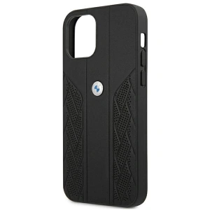 Hurtownia GSM - Etui BMW BMHCP12LRSPPK Apple iPhone 12 Pro Max černý/black hardcase Leather Curve Perforate - BMW051BLK - {ean13} - Hurt