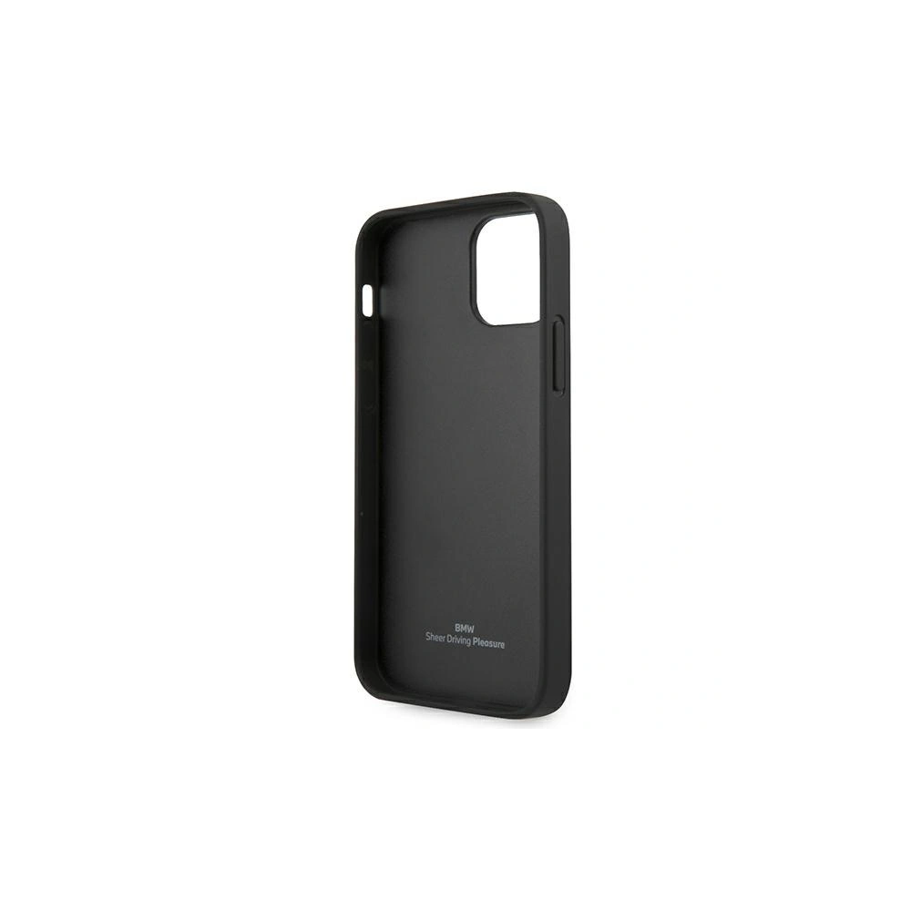 Wholesale BMW BMHCP12LRSPPK Apple iPhone 12 Pro Max black hardcase Leather Curve Perforate - BMW051BLK - {ean13} - Hurt