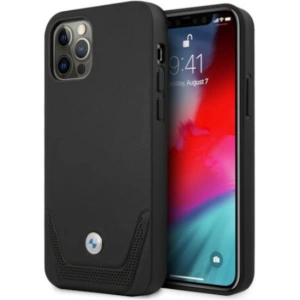 Hurtownia GSM - Etui BMW BMHCP12LRSWPK Apple iPhone 12 Pro Max černý/black hardcase Leather Perforate - BMW053BLK - {ean13} - Hurt