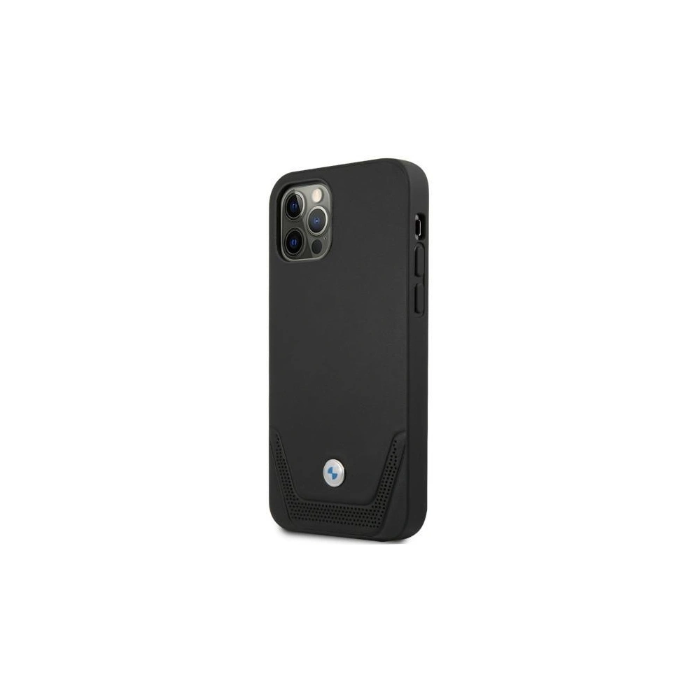 Hurtownia GSM - Etui BMW BMHCP12LRSWPK Apple iPhone 12 Pro Max černý/black hardcase Leather Perforate - BMW053BLK - {ean13} - Hurt