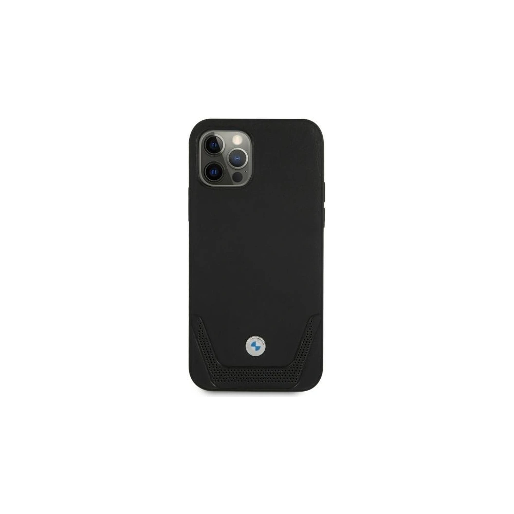 Hurtownia GSM - Etui BMW BMHCP12LRSWPK Apple iPhone 12 Pro Max černý/black hardcase Leather Perforate - BMW053BLK - {ean13} - Hurt