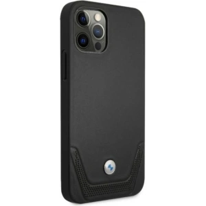 Hurtownia GSM - Etui BMW BMHCP12LRSWPK Apple iPhone 12 Pro Max černý/black hardcase Leather Perforate - BMW053BLK - {ean13} - Hurt