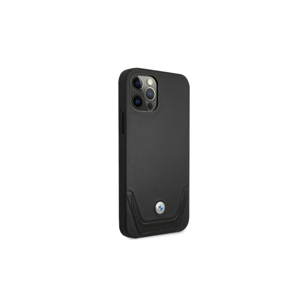 Hurtownia GSM - Etui BMW BMHCP12LRSWPK Apple iPhone 12 Pro Max černý/black hardcase Leather Perforate - BMW053BLK - {ean13} - Hurt