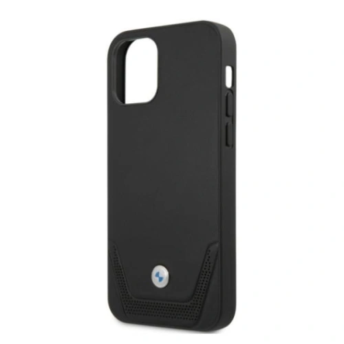 Etui BMW BMHCP12LRSWPK Apple iPhone 12 Pro Max czarny/black hardcase Leather Perforate