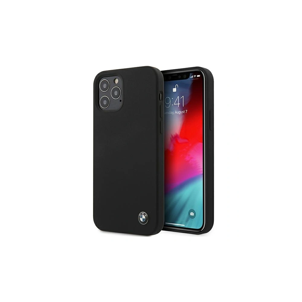 Hurtownia GSM - Etui BMW BMHCP12LSILBK Apple iPhone 12 Pro Max černý/black hardcase Silicone Signature - BMW054BLK - {ean13} - Hurt
