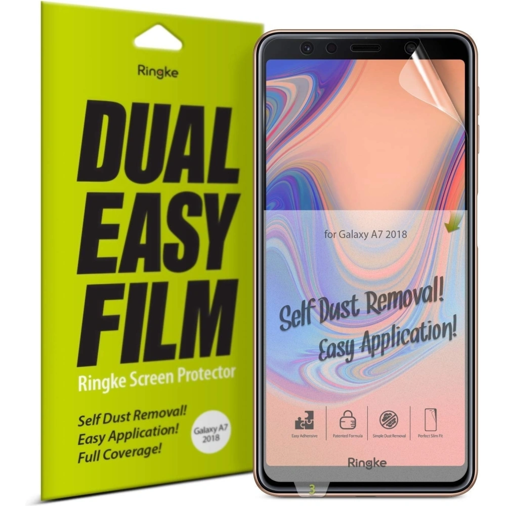 Hurtownia GSM - Folia Ringke Dual Easy Full Cover Samsung Galaxy A7 2018 Case Friendly - RGK809 - {ean13} - Hurt