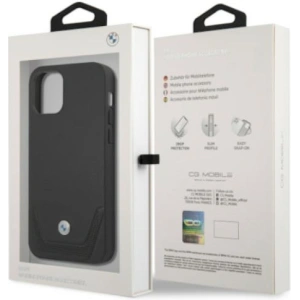 Hurtownia GSM - Etui BMW BMHCP12LRSWPK Apple iPhone 12 Pro Max černý/black hardcase Leather Perforate - BMW053BLK - {ean13} - Hurt