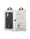 BMW BMHCP12LRSWPK Apple iPhone 12 Pro Max black hardcase Leather Perforate