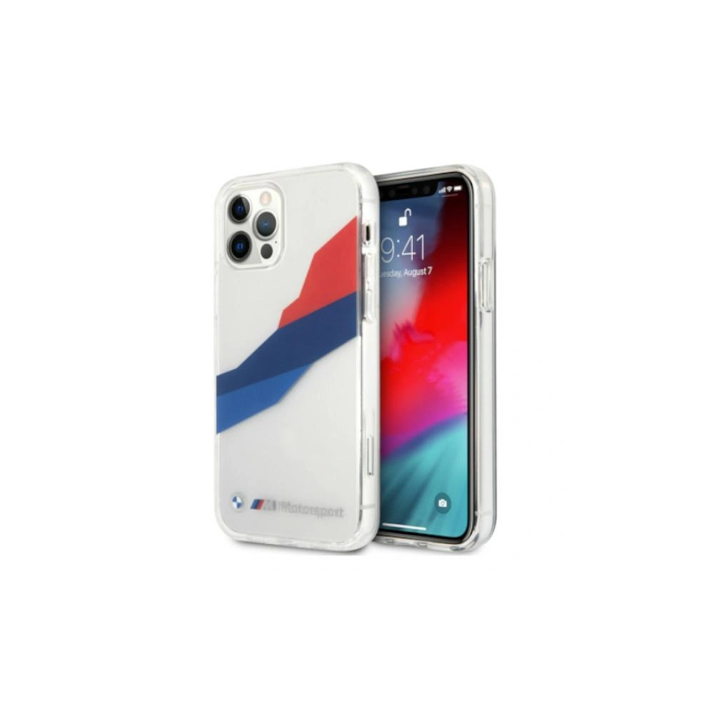 Hurtownia GSM - Etui BMW BMHCP12LSKTGT Apple iPhone 12 Pro Max transparent hardcase Motorsport Tricolor - BMW055CL - {ean13} - Hurt