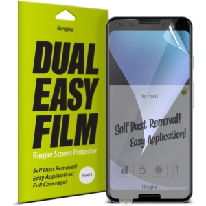 Folia Ringke Dual Easy Full Cover Google Pixel 3 Case Friendly