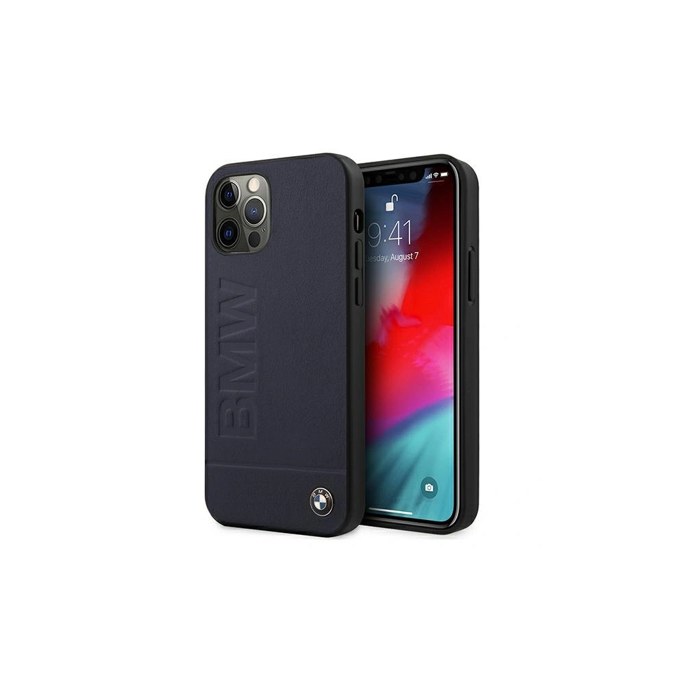Hurtownia GSM - Etui BMW BMHCP12LSLLNA Apple iPhone 12 Pro Max granatowy/navy hardcase Signature Logo Imprint - BMW058NAV - {ean13} - Hurt