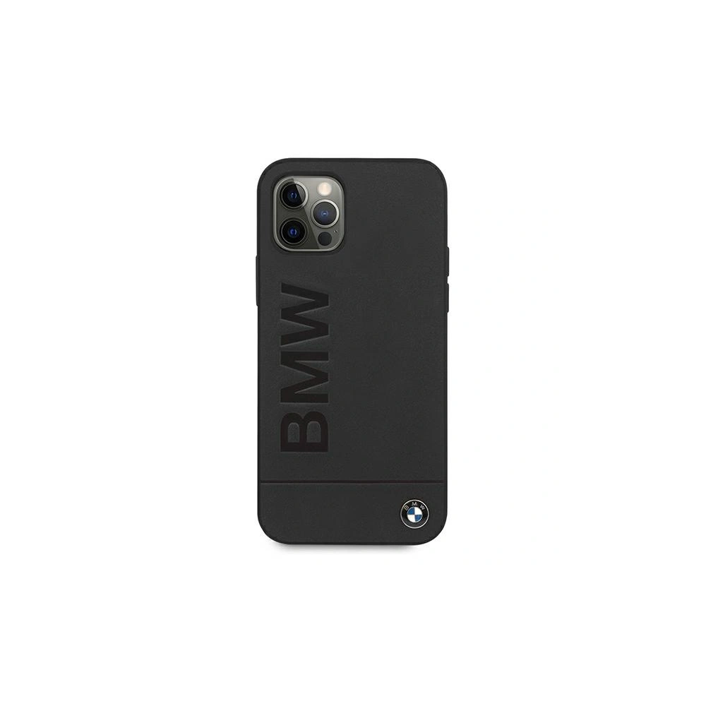 Wholesale BMW BMHCP12LSLLBK Apple iPhone 12 Pro Max black hardcase Signature Logo Imprint - BMW057BLK - {ean13} - Hurt