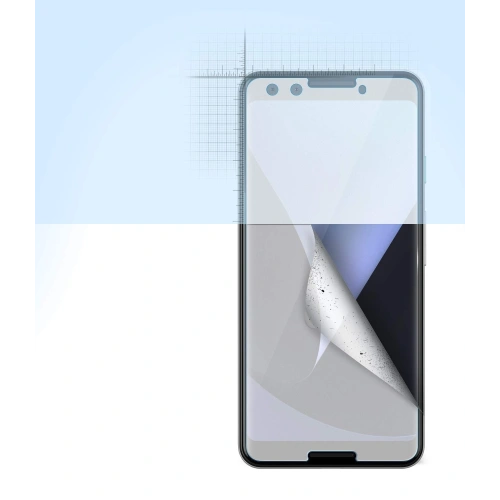 Folia Ringke Dual Easy Full Cover Google Pixel 3 Case Friendly