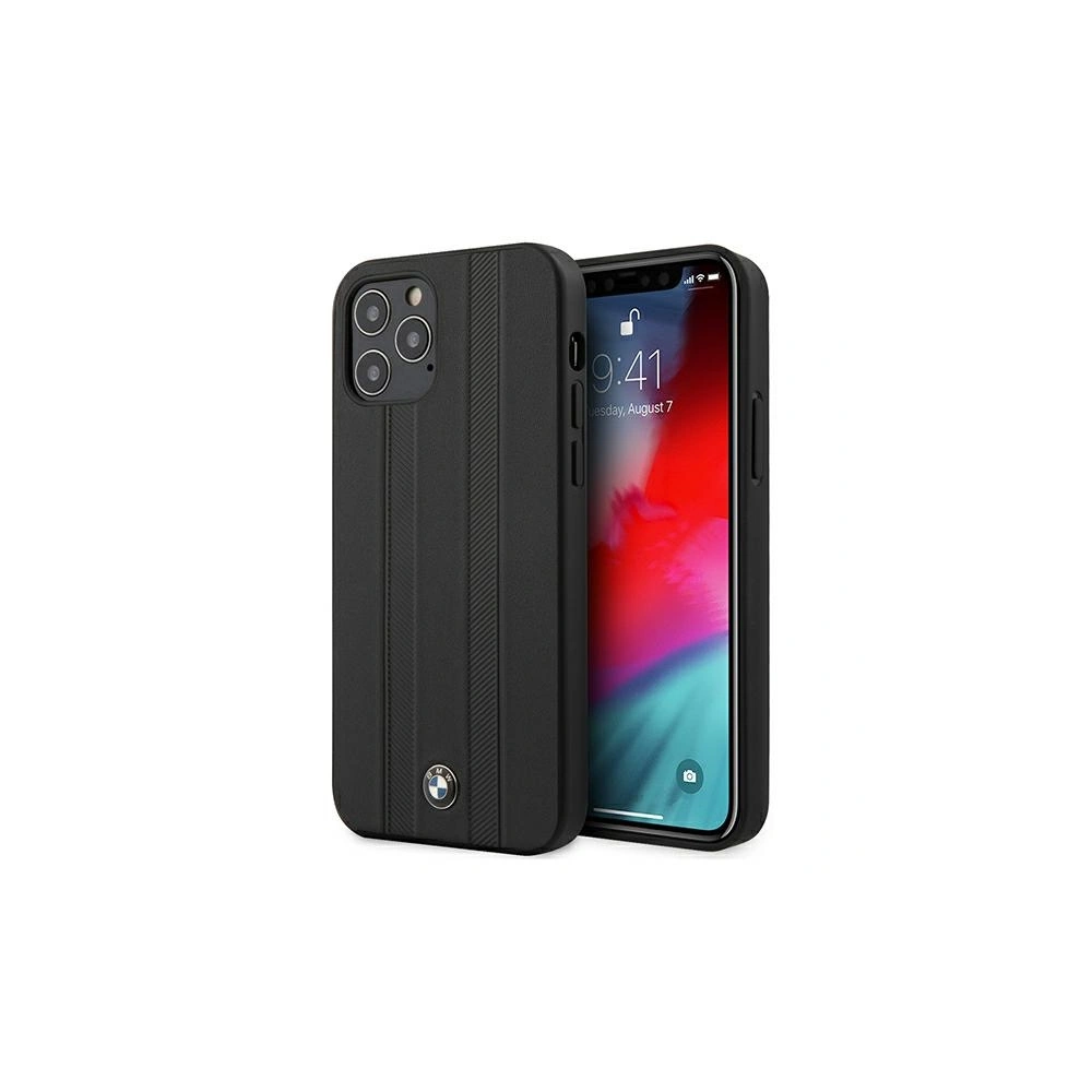 Hurtownia GSM - Etui BMW BMHCP12LTTBK Apple iPhone 12 Pro Max černý/black hardcase Signature Tire Marks - BMW060BLK - {ean13} - Hurt